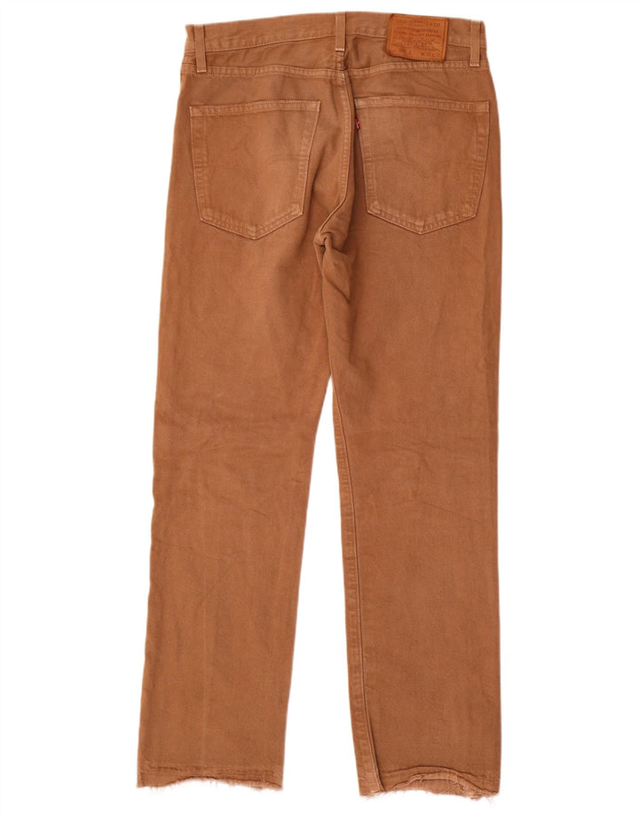 Blugi drepti pentru bărbați Levi's 551 W30 L32 bumbac maro