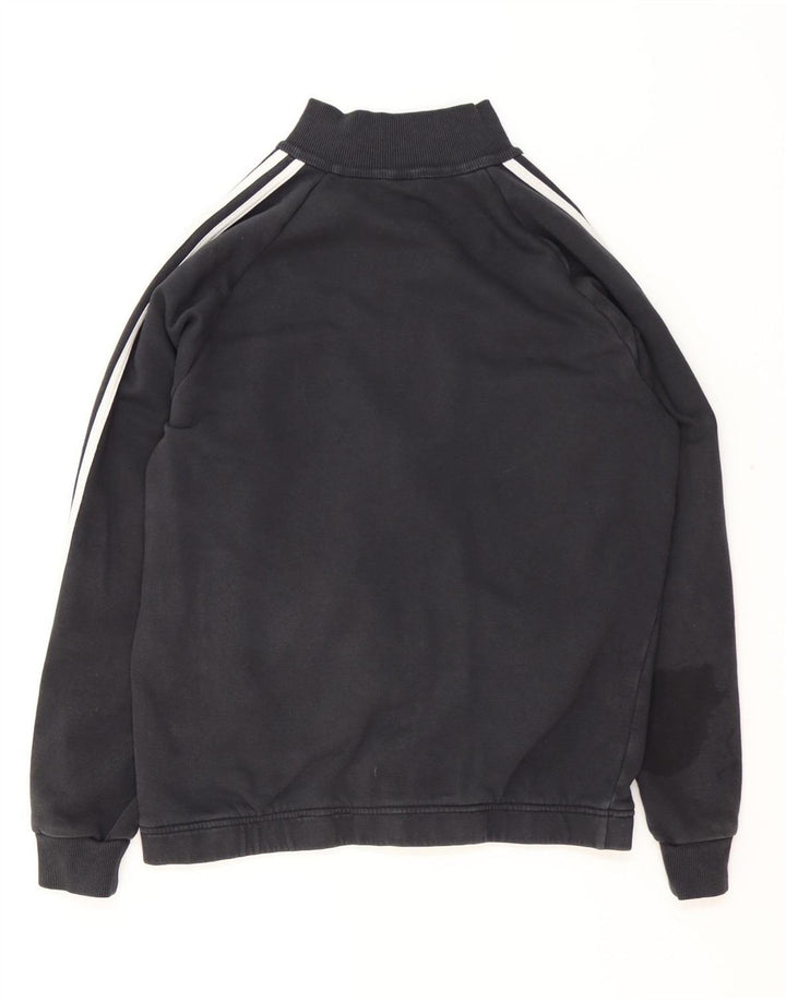 Jachetă de trening pentru bărbați ADIDAS Marea Britanie 42/44, bumbac color bloc negru mediu