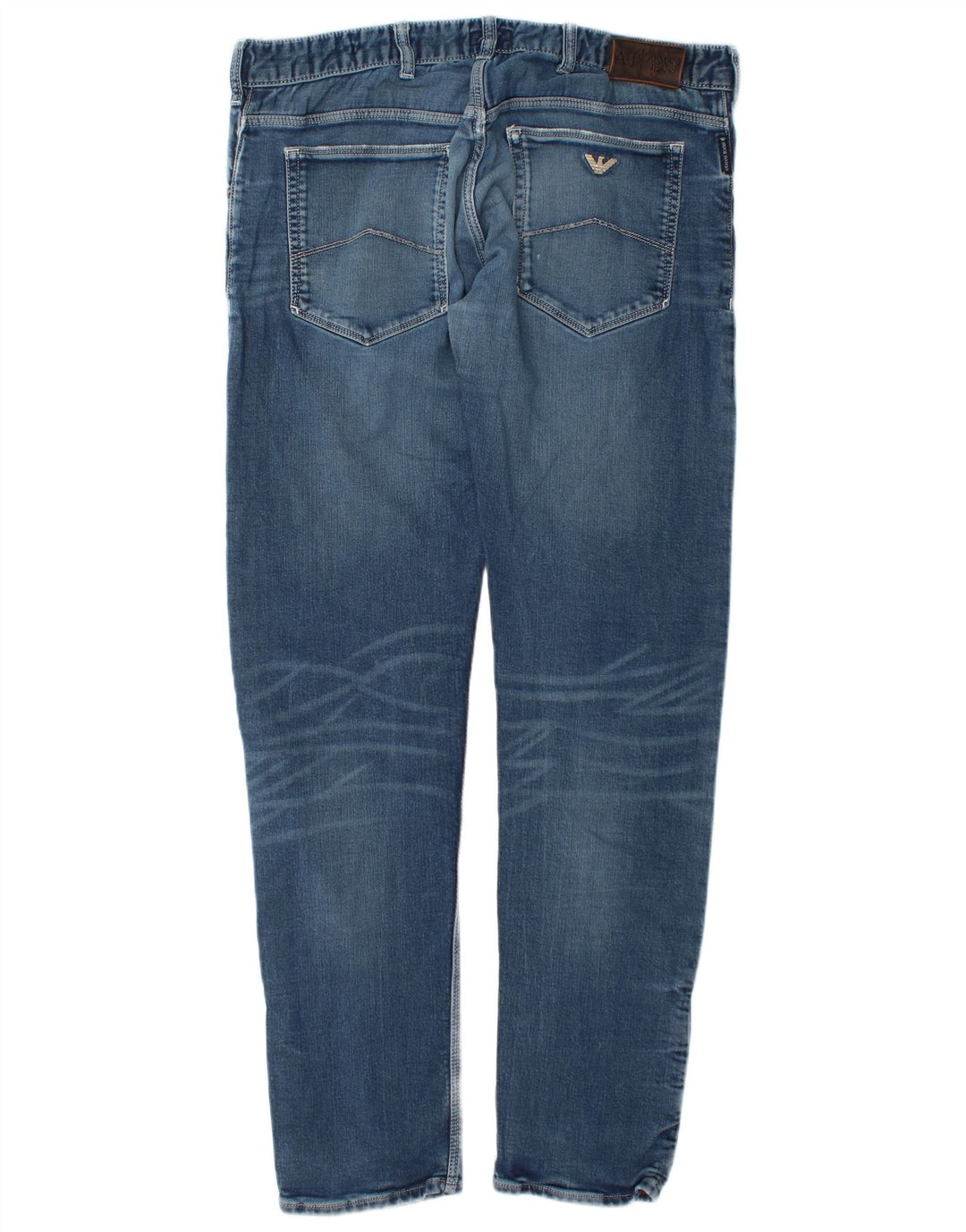 Blugi slim pentru bărbați Armani Distressed W34 L34 Bumbac albastru