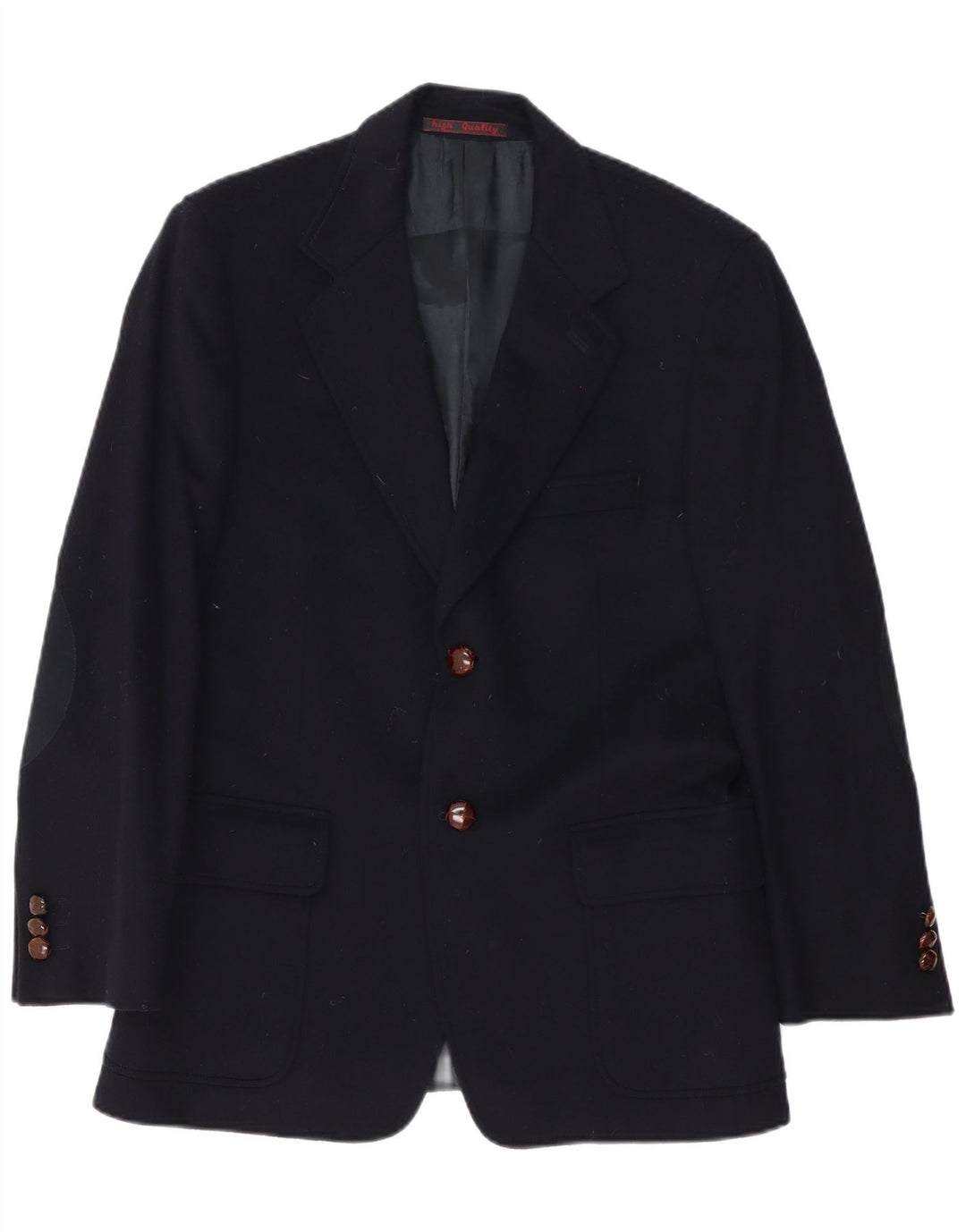 Jachetă vintage pentru bărbați cu 2 nasturi IT 48 Medium Bluemarin Lână virgină