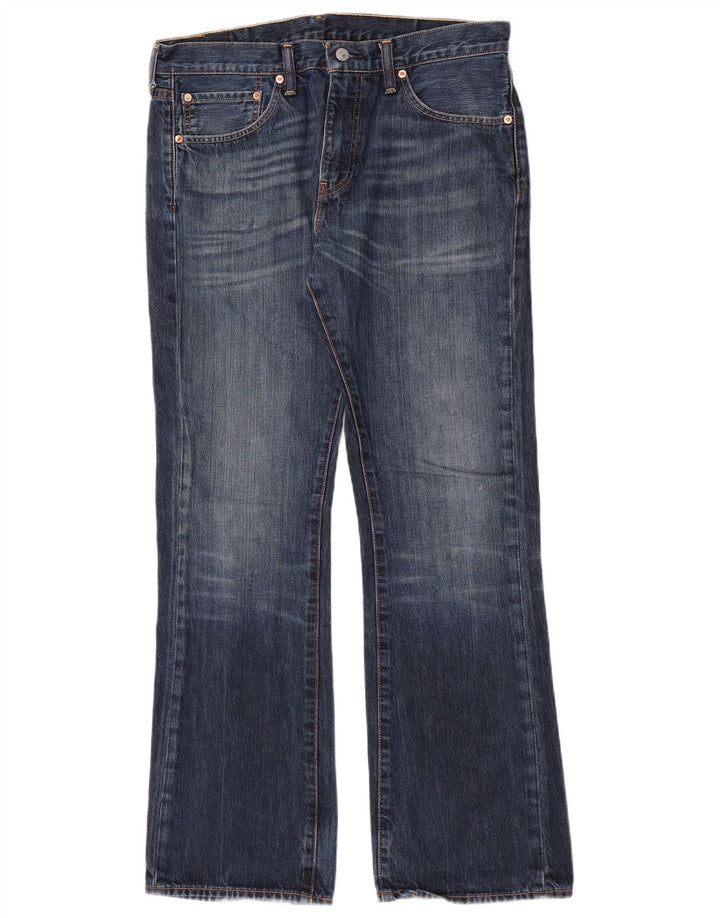 Blugi pentru bărbați Levi's 527 Bootcut W34 L32 Bumbac albastru