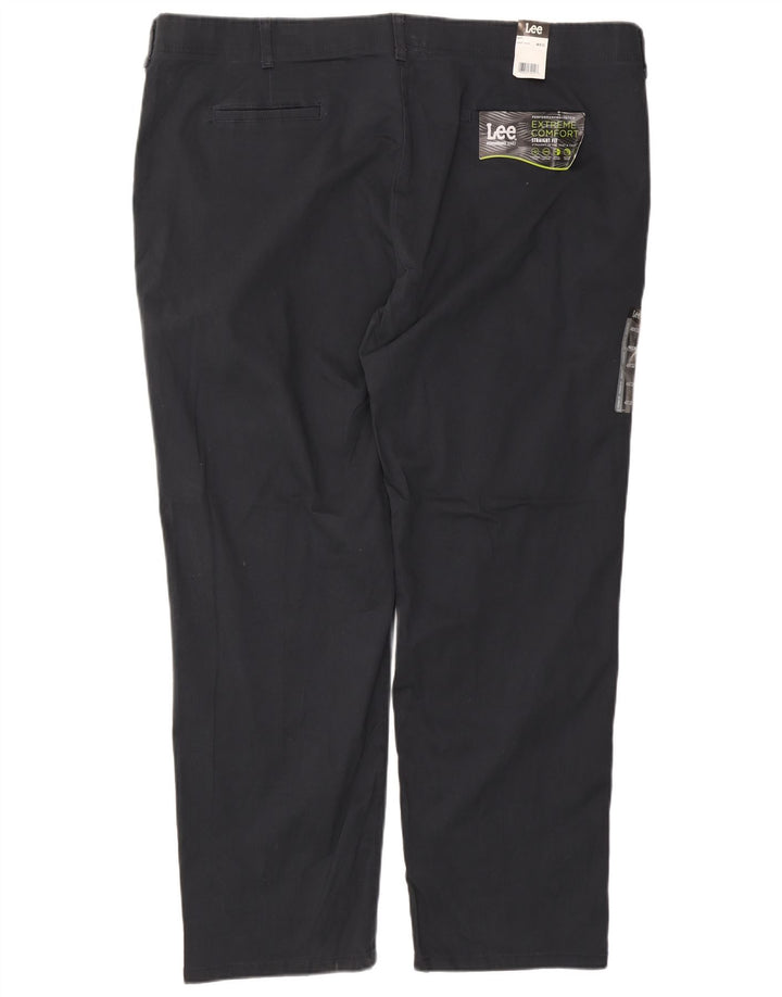 Pantaloni chino drepti LEE pentru bărbați, Extreme Comfort, L48 L30, bumbac bleumarin