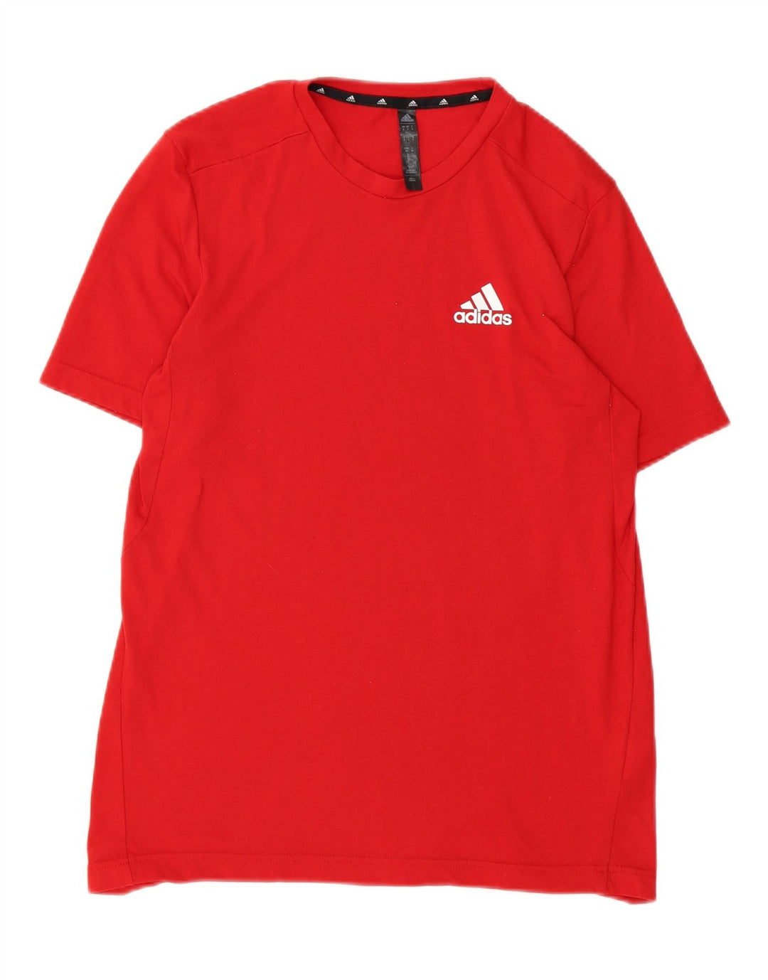 ADIDAS Mens Aeroready T-Shirt Top Small Red Polyester Vintage Adidas and Second-Hand Adidas from Messina Hembry 
