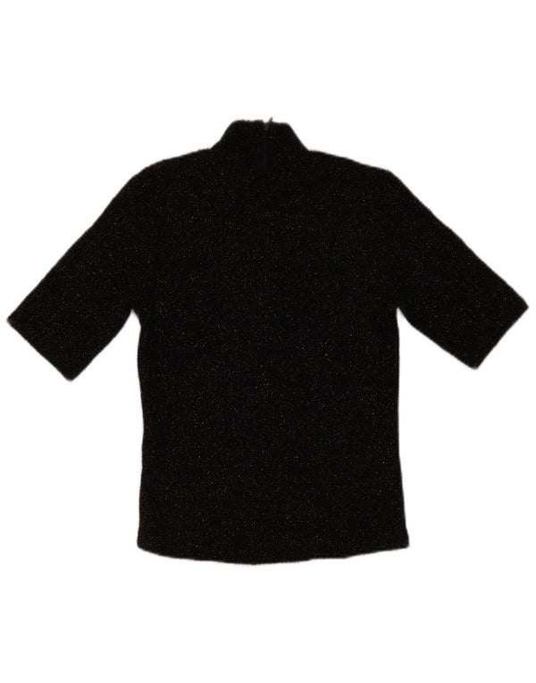 Bluză pentru femei Zara UK 10 Poliester cu pături negru mici