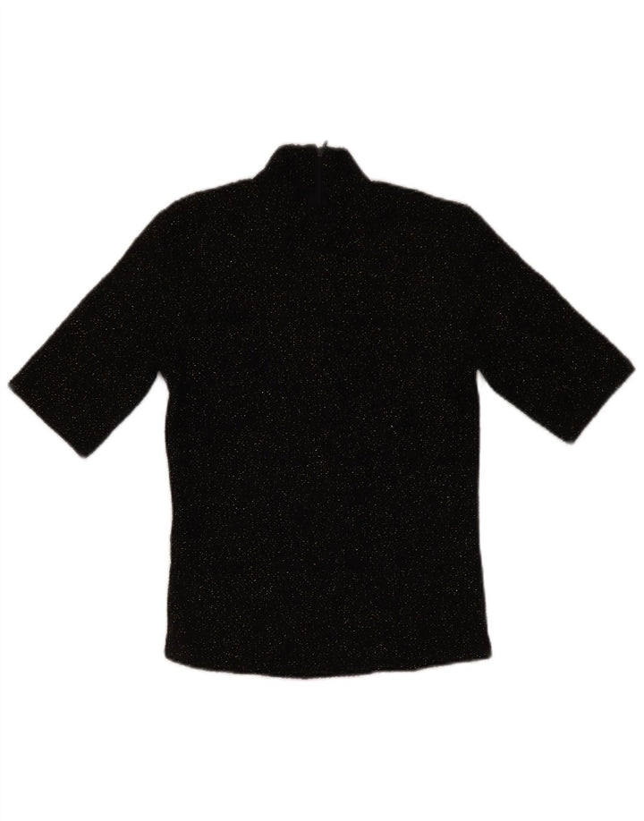 Bluză pentru femei Zara UK 10 Poliester cu pături negru mici