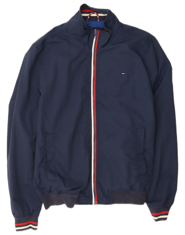 Jachetă bomber pentru bărbați Tommy Hilfiger UK 38 Mediu, bleumarin, poliamidă cu dungi