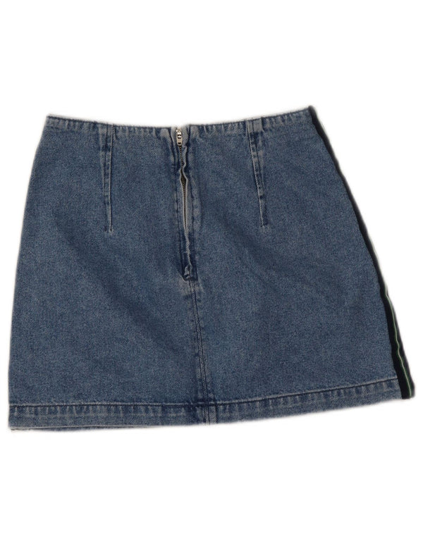 Fusta de blugi pentru femei Topshop EU 36 Small W26 Blue Colorblock Bumbac