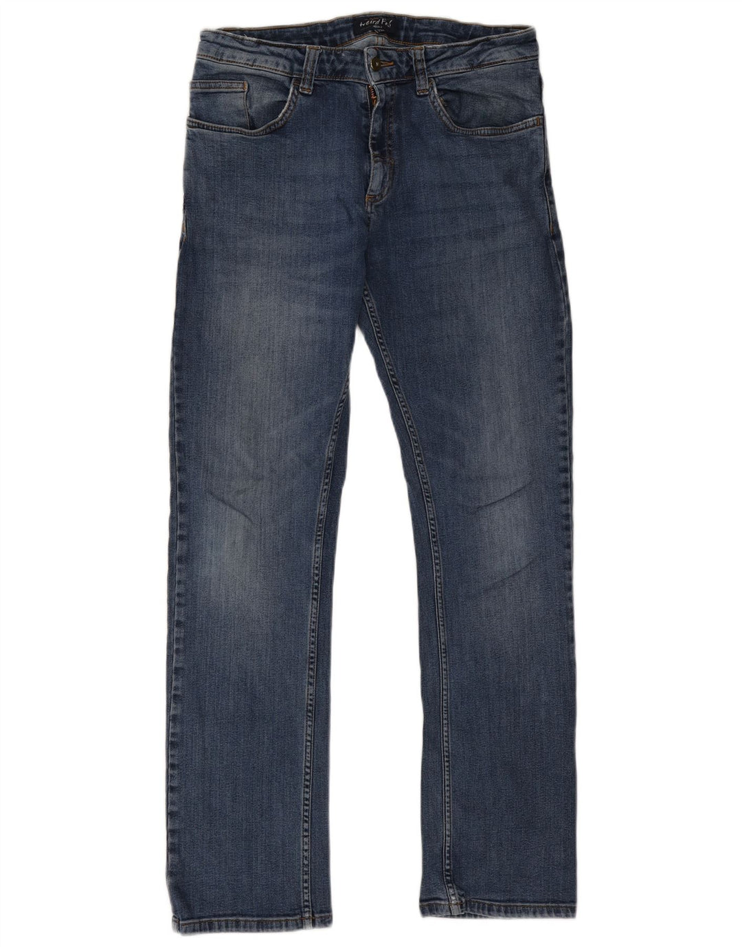 Blugi drepti pentru bărbați Weird Fish W32 L30 Bumbac albastru