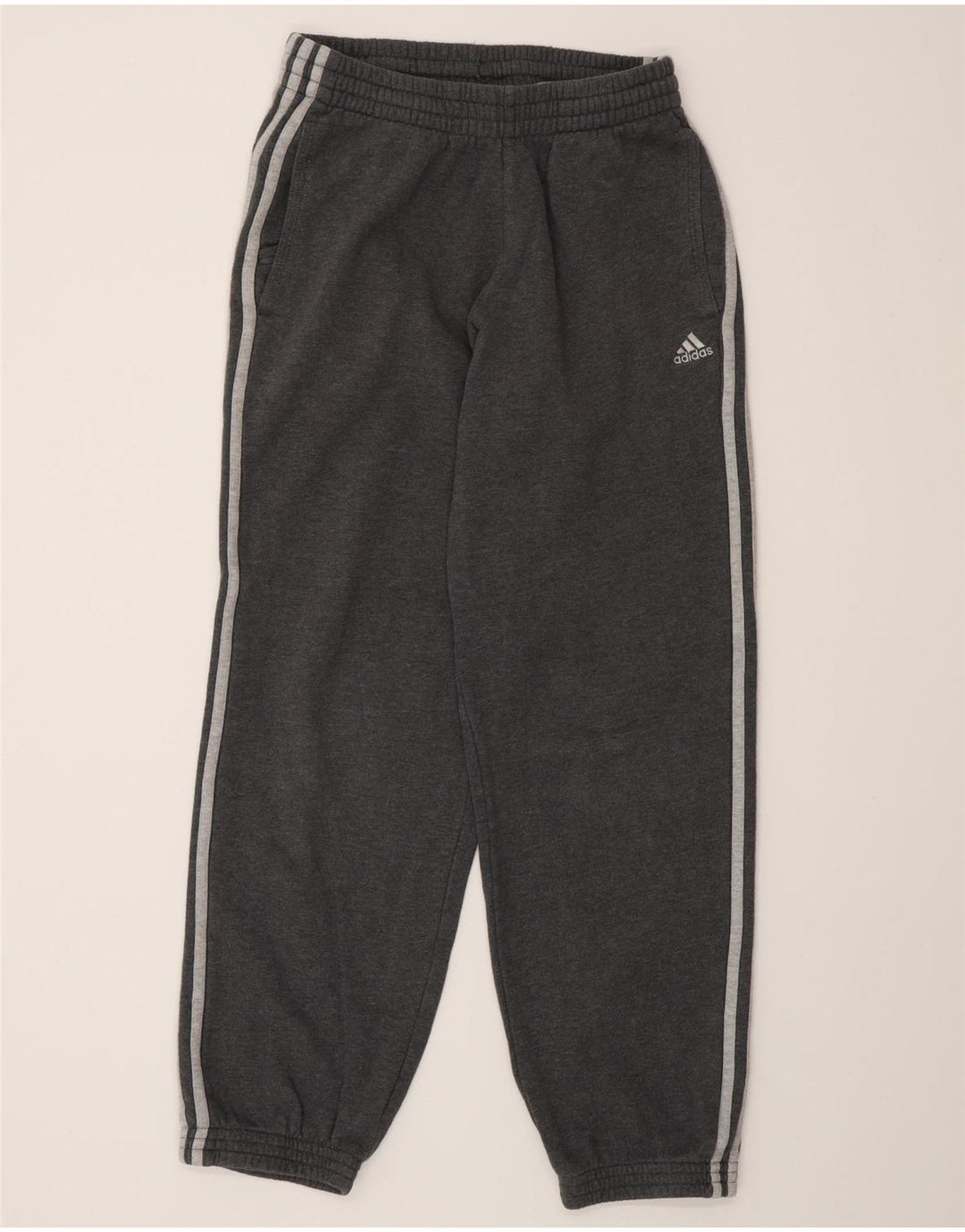 Pantaloni de trening pentru bărbați Adidas Pantaloni de jogging, bumbac, gri mic