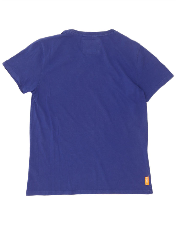 Tricou Superdry pentru bărbați Top mare din bumbac albastru