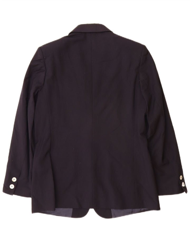 Jachetă blazer pentru femei Seventy, cu 2 nasturi, IT 44 Medium Bleumarin Lână virgină