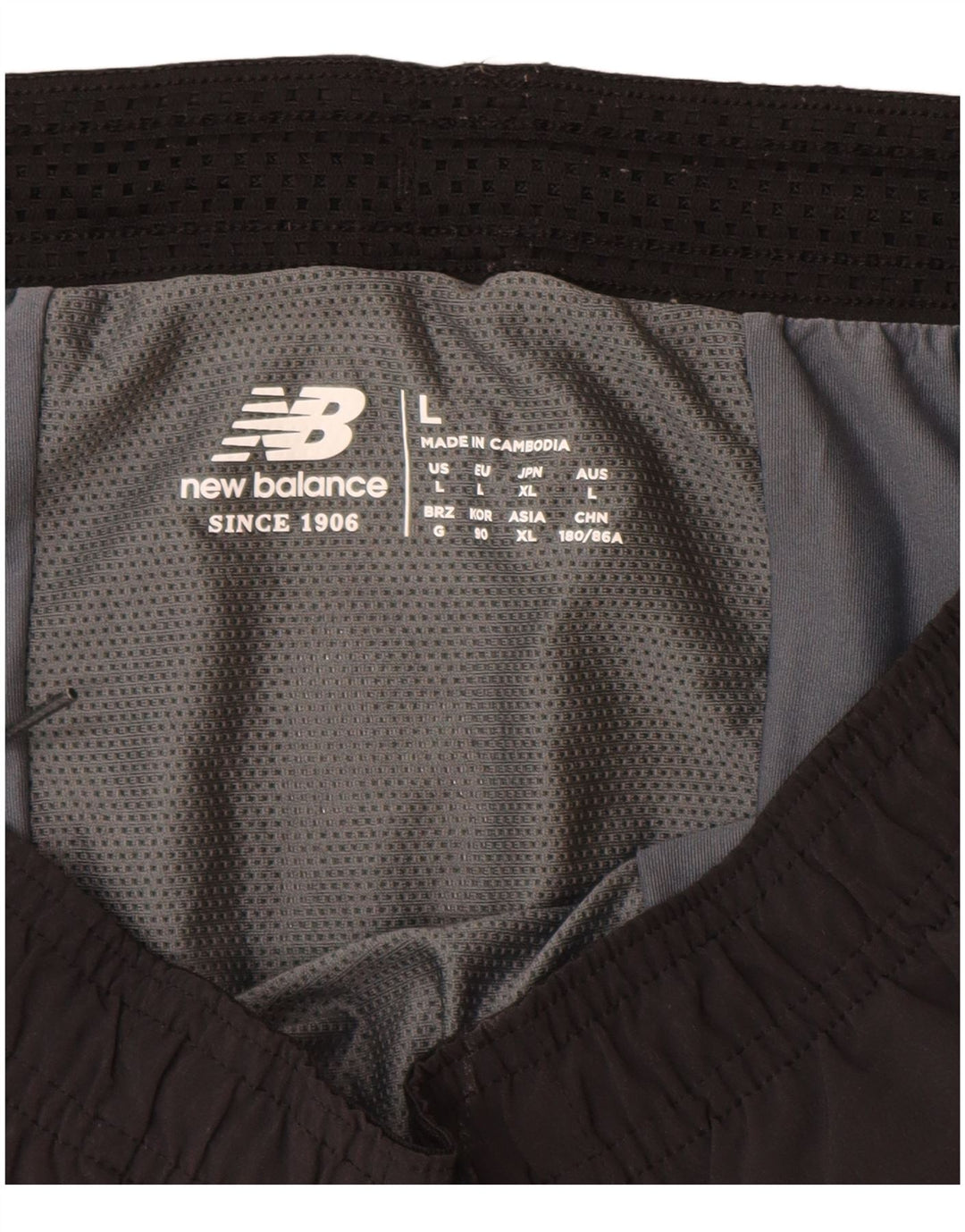 Pantaloni scurți sport New Balance pentru bărbați, mari, negru, poliester color bloc