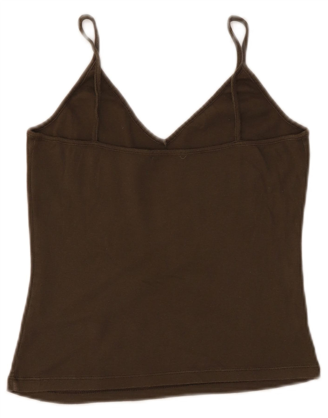BENETTON Crop Cami Top pentru femei UK 4 XS Khaki