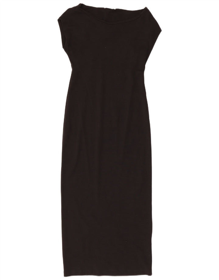 Rochie Maxi pentru Damă Zara UK 14 Mare Bumbac Negru