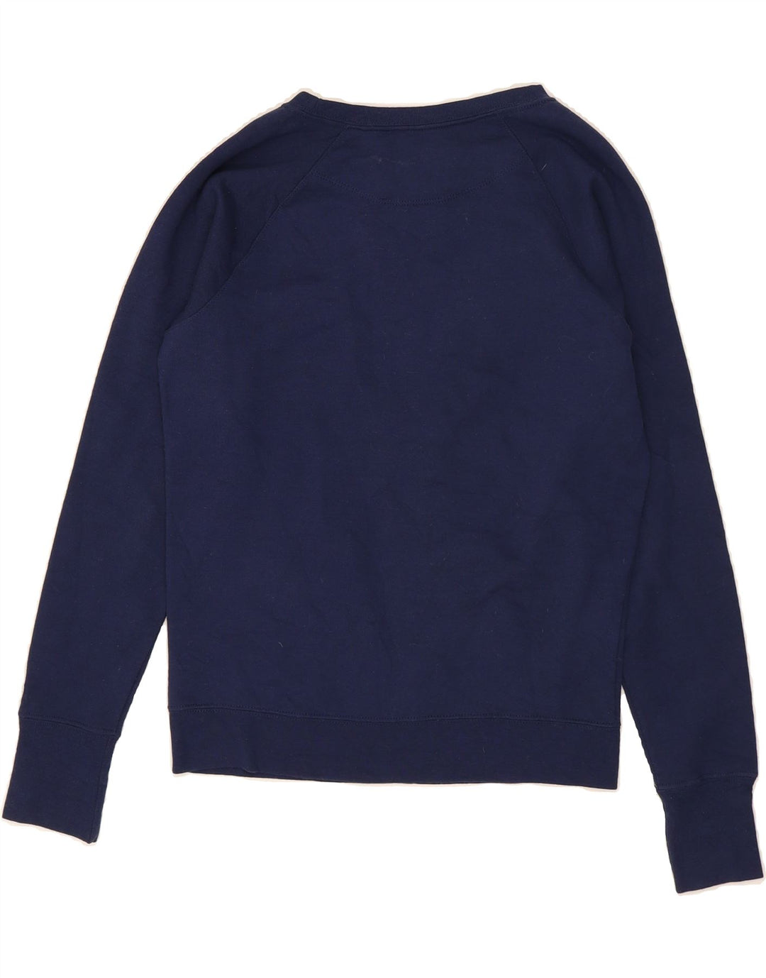 CHAMPION Womens Graphic Sweatshirt Jumper UK 10 Small Navy Blue Polyester Vintage Champion and Second-Hand Champion from Messina Hembry 