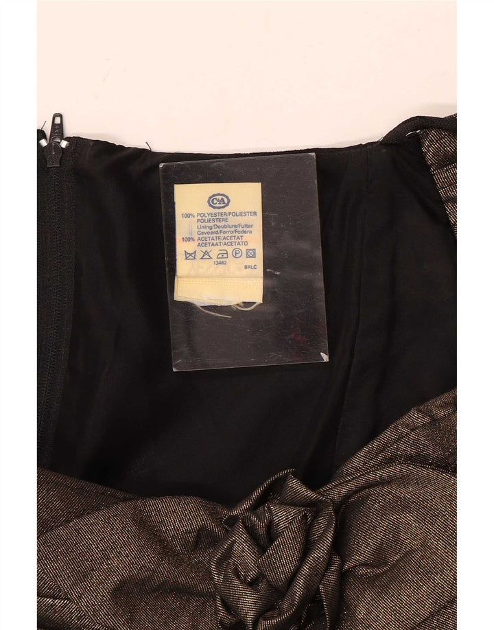 Yessica rochie pentru femei cu umăr dezactivat EU 36, negru, poliester color bloc
