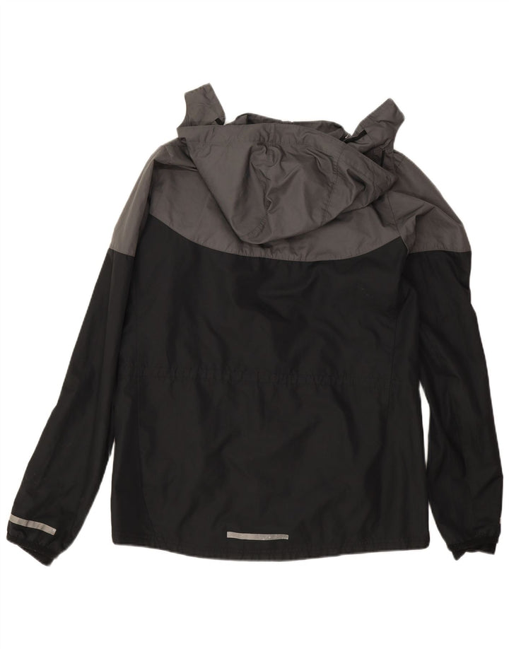 Jachetă de ploaie cu glugă Nike pentru femei UK 16, mare, gri, poliester color bloc