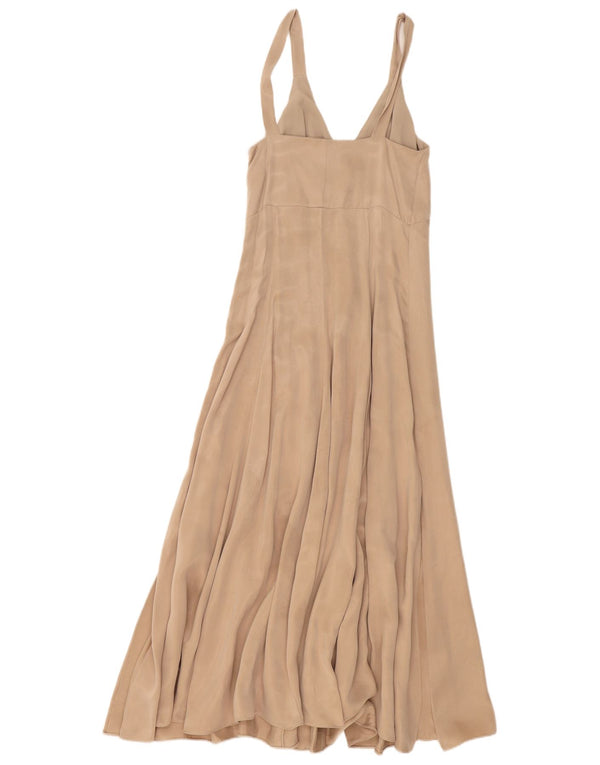 Massimo Dutti Rochie Maxi fără mâneci pentru femei EU 34 2XS Bej Poliester