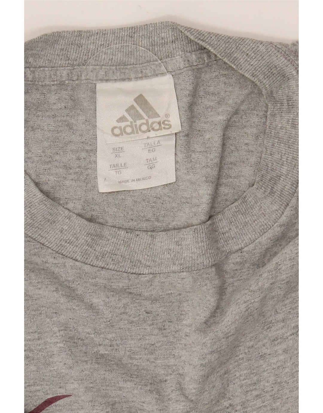 Adidas pentru bărbați grafic Top cu mânecă lungă XL bumbac gri