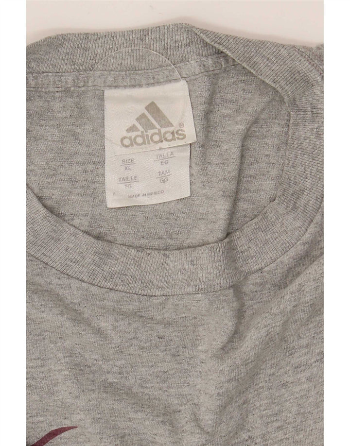 Adidas pentru bărbați grafic Top cu mânecă lungă XL bumbac gri