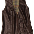 Gilet din piele vintage pentru bărbați UK 38 Medium Brown Leather