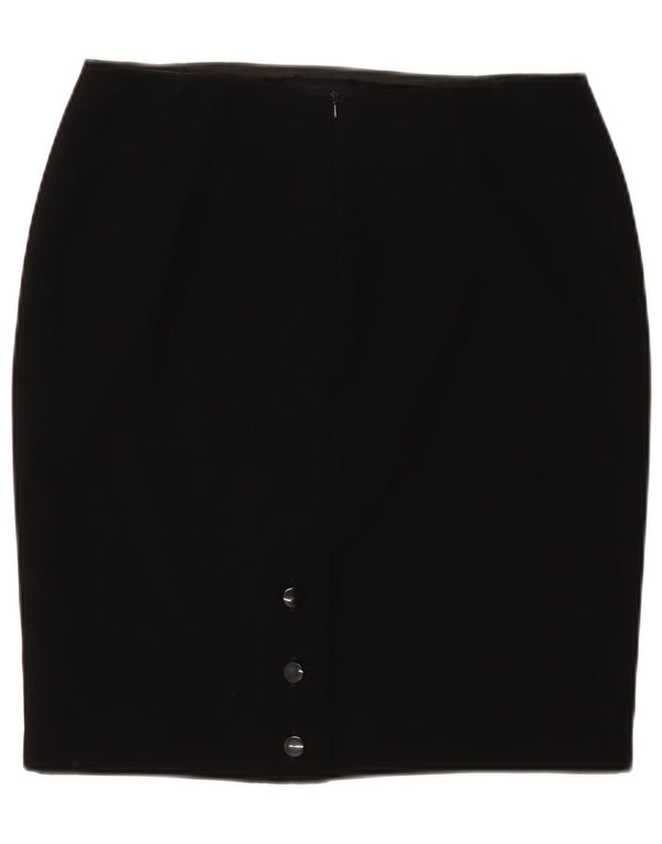 Fusta creion pentru femei Minuet UK 14 Large W32 Poliester negru