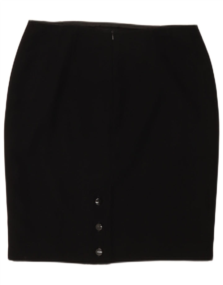 Fusta creion pentru femei Minuet UK 14 Large W32 Poliester negru
