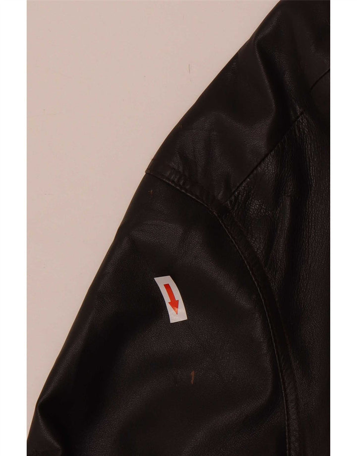 Jachetă de piele vintage pentru bărbați UK 40 mare maro