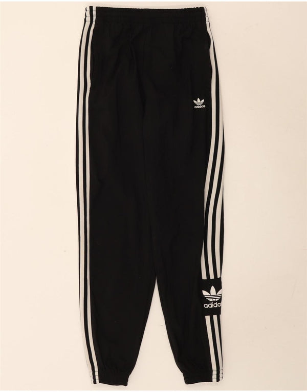 Pantaloni de trening Adidas pentru femei Joggeri UK 8 Mici Nylon negru