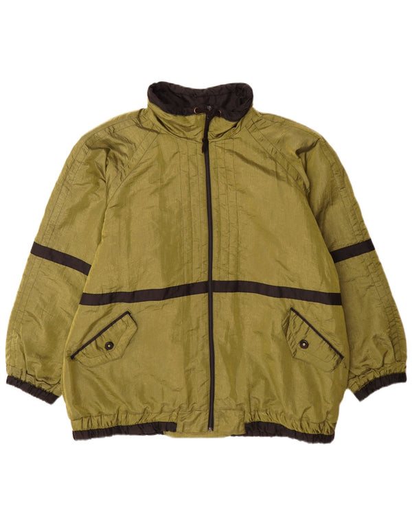 Jachetă vintage pentru bărbați UK 44 2XL Verde Poliester color bloc