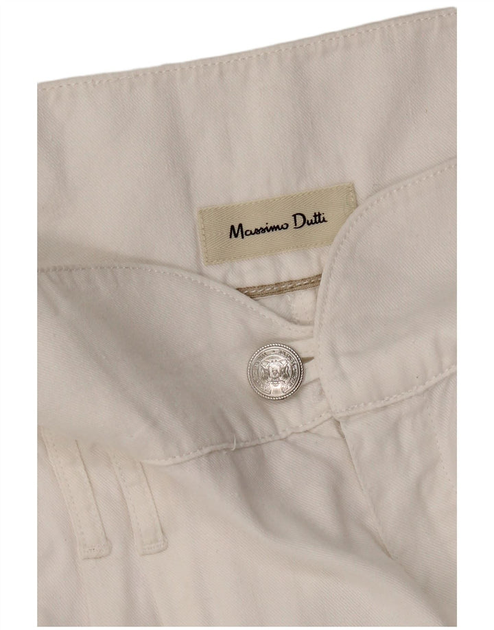 Pantaloni chino pentru femei MASSIMO DUTTI L30 L27 alb