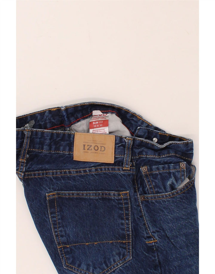 IZOD Mens Slim Jeans W32 L30  Navy Blue Cotton Vintage Izod and Second-Hand Izod from Messina Hembry 