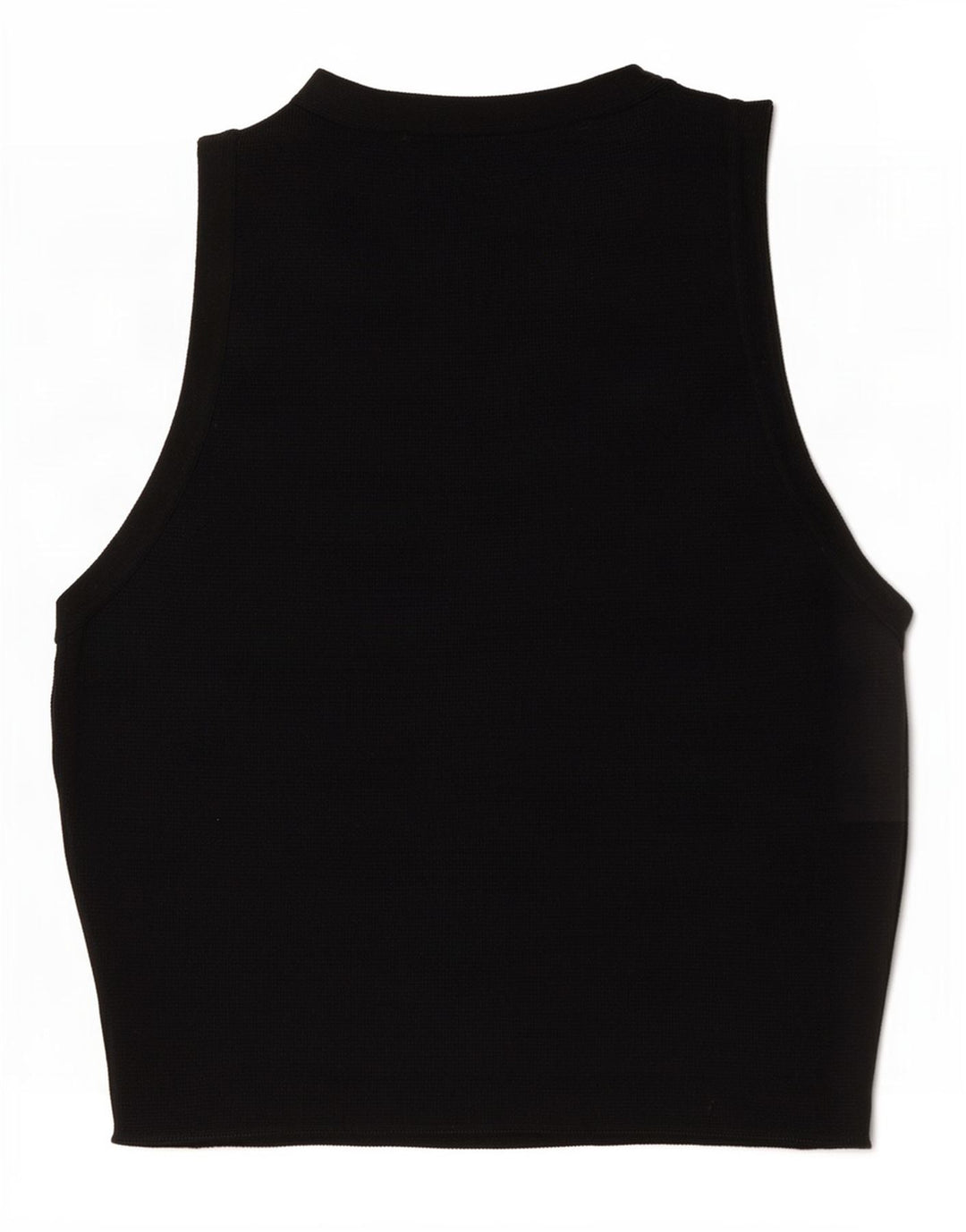 Top Vest Crop pentru Damă Zara UK 12 Medium Negru