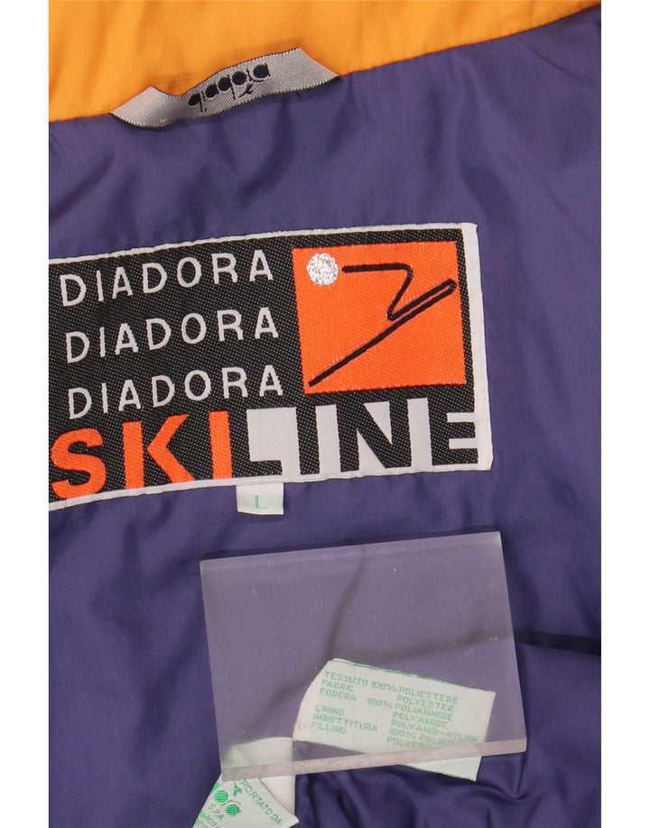 Jachetă de schi pentru bărbați DIADORA UK 40, mare, albastru, poliester color bloc