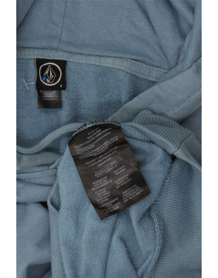 Pulover Volcom pentru bărbați, bumbac mic, albastru