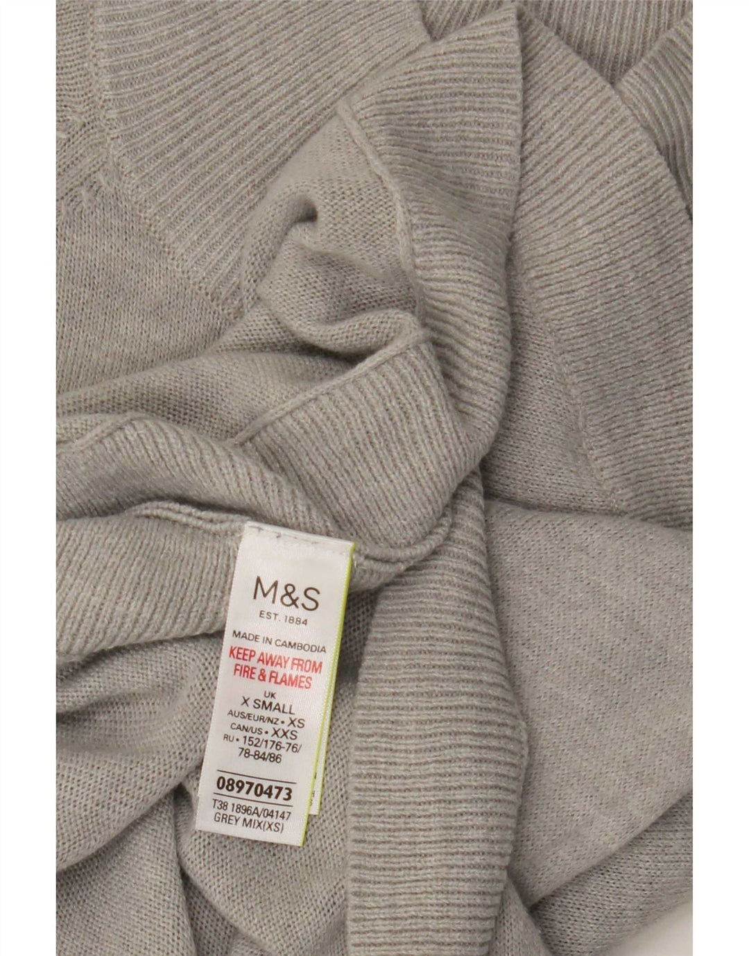 Pulover cu gât țestoasă pentru femei Marks & Spencer UK 6 XS gri