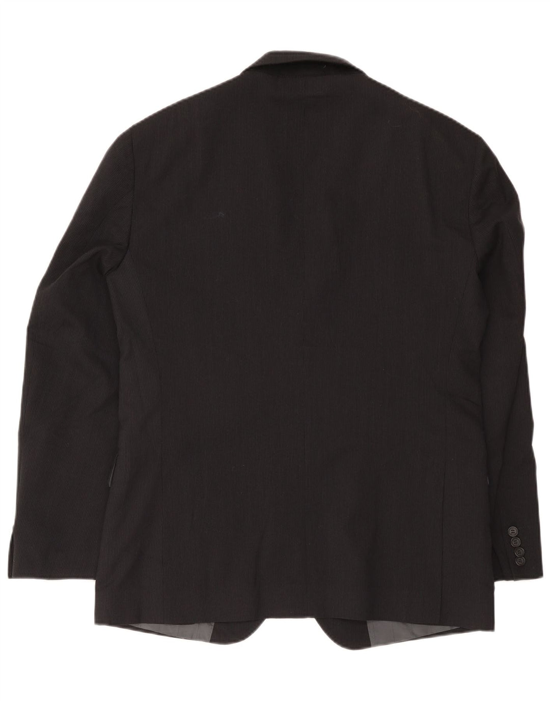Jachetă Calvin Klein pentru bărbați cu 2 nasturi IT 52 XL Lână neagră cu dungi