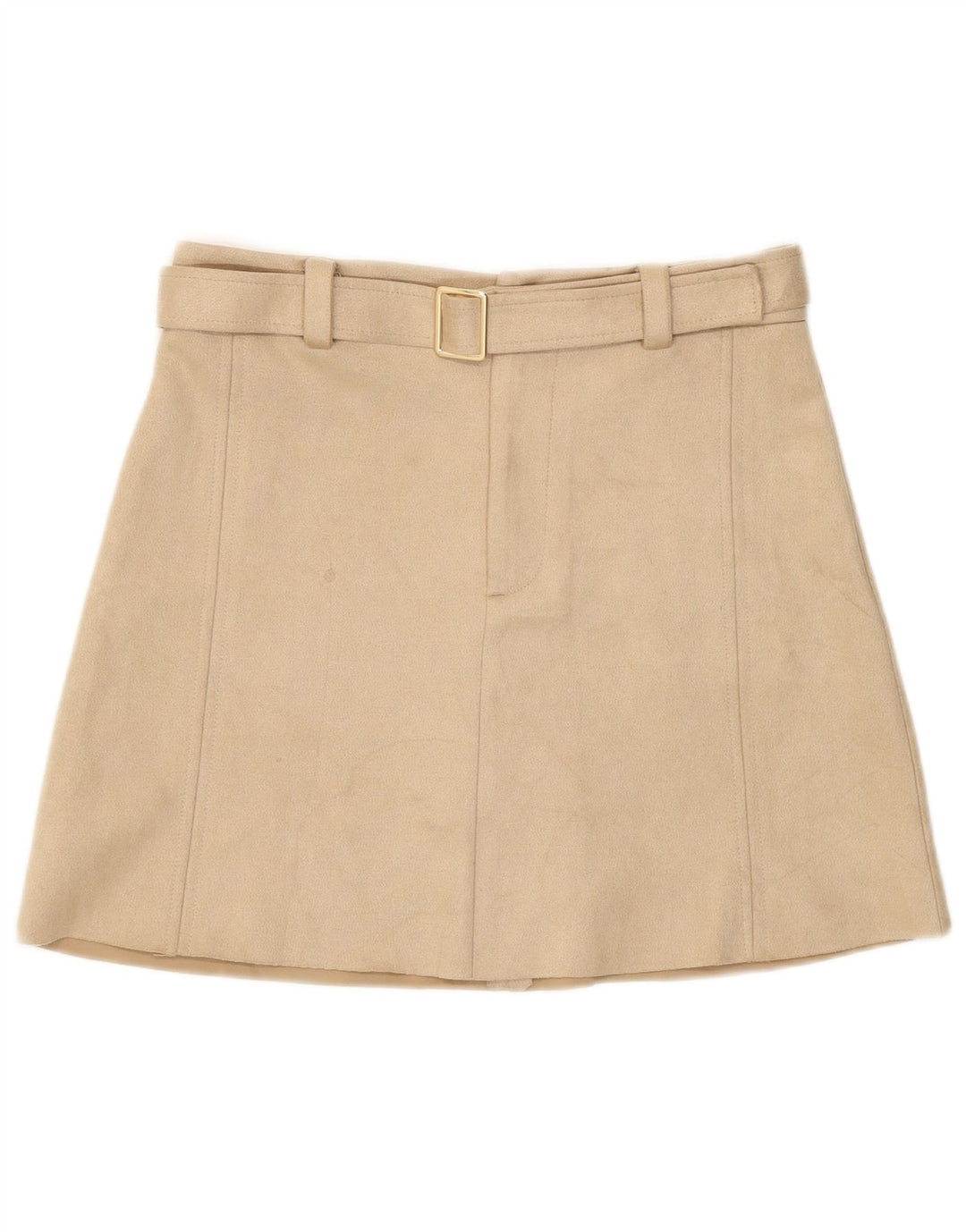 Fustă mini pentru femei Zara Medium W28 Bej Poliester