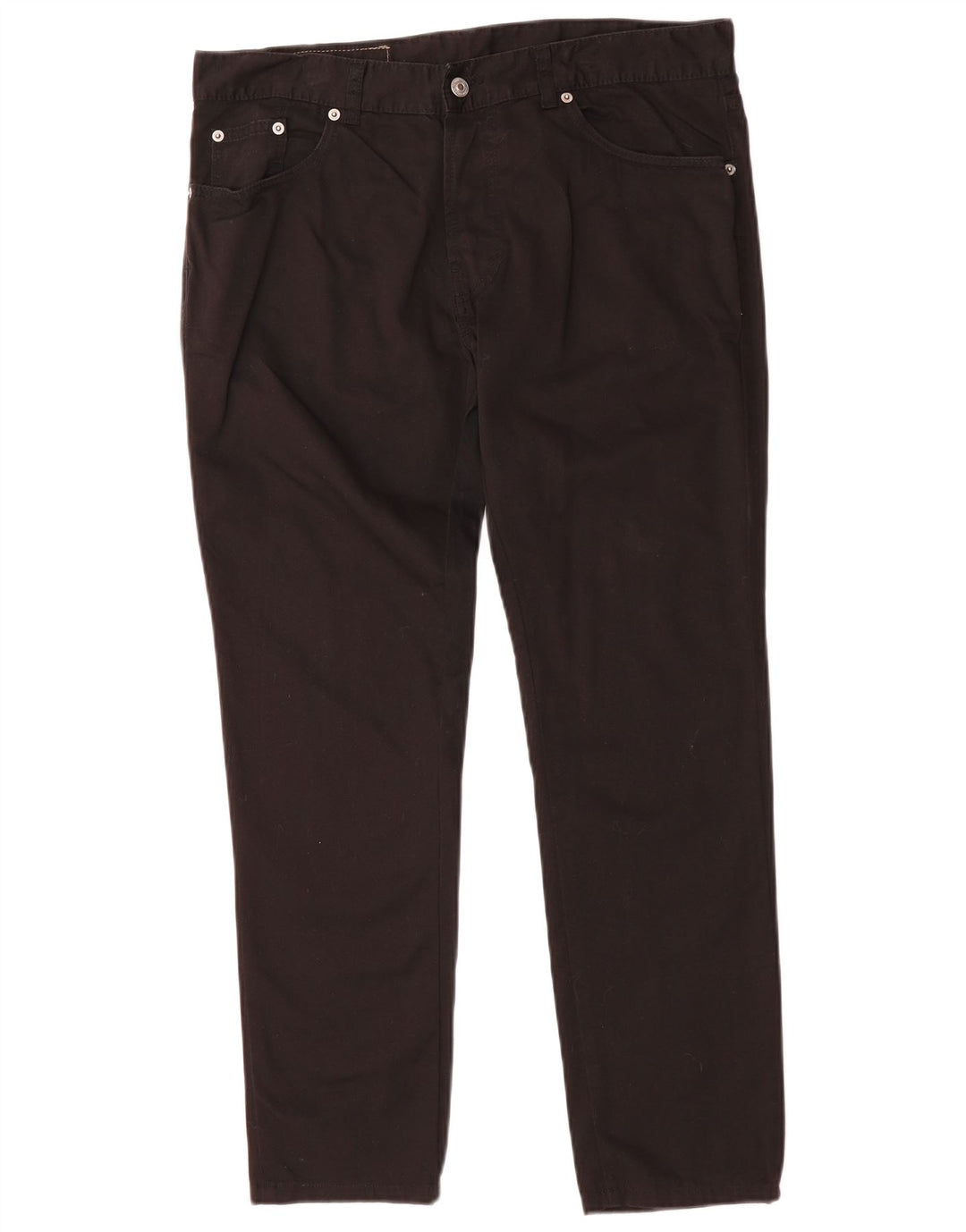 Pantaloni casual subțiri pentru bărbați BENETTON L34 L28 bumbac negru