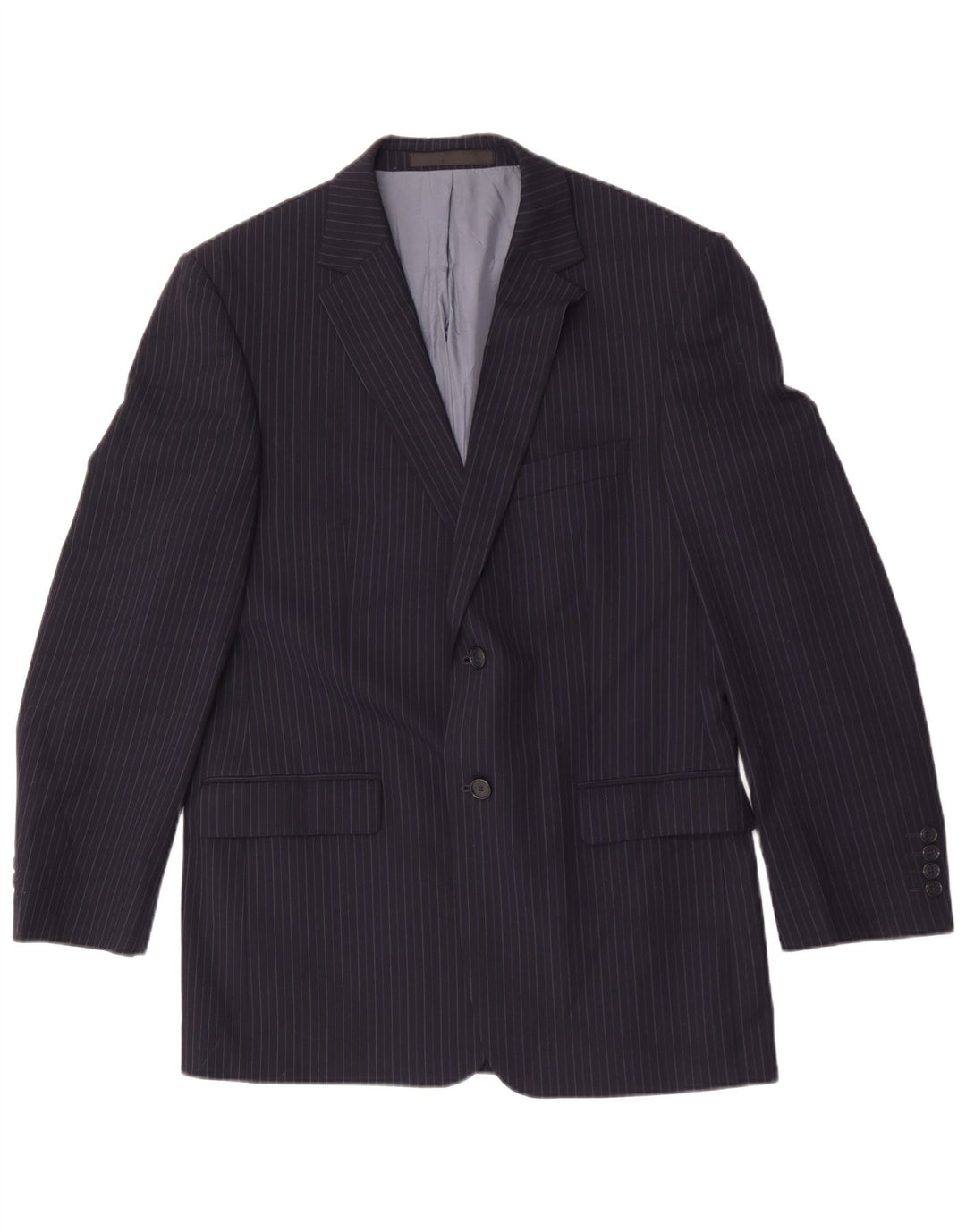Marks & Spencer pentru femei Blazer Jacket UK 40 Medium Bleumarin Pinstripe