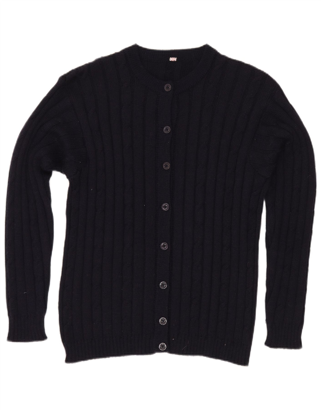 Pulover Cardigan Vintage pentru Damă UK 12 Medium Bleumarin