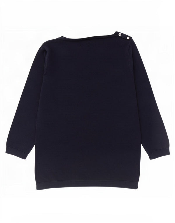 Pulover pentru damă Massimo Dutti cu gât de barcă UK 12 Medium Bleumarin