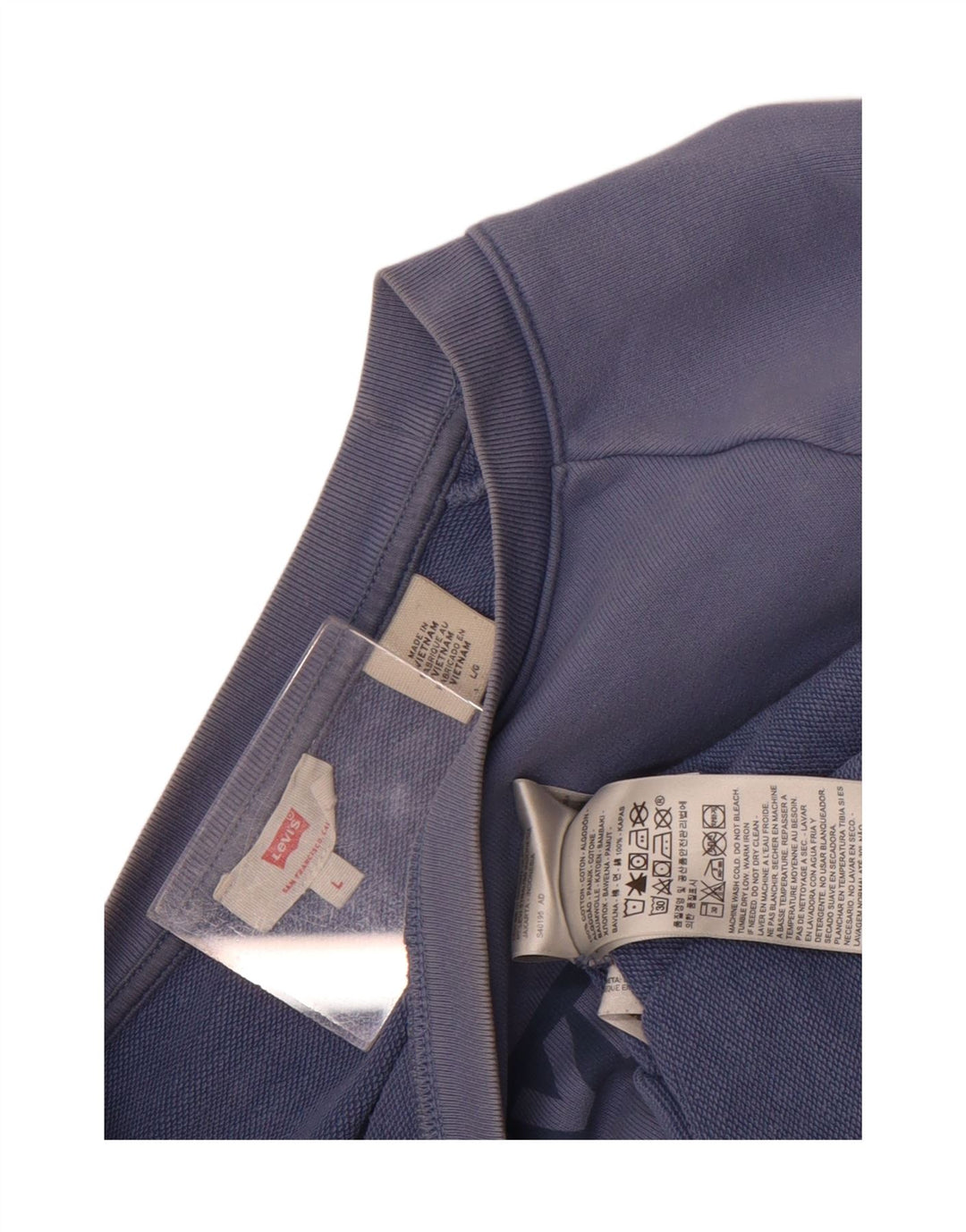 Pulover pentru femei Levi's Oversized Crop Graphic Pulover UK 16 Large Blue
