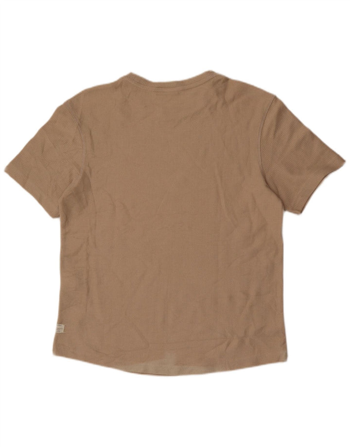 Tricou pentru bărbați Zara Top Mediu Bej Bumbac