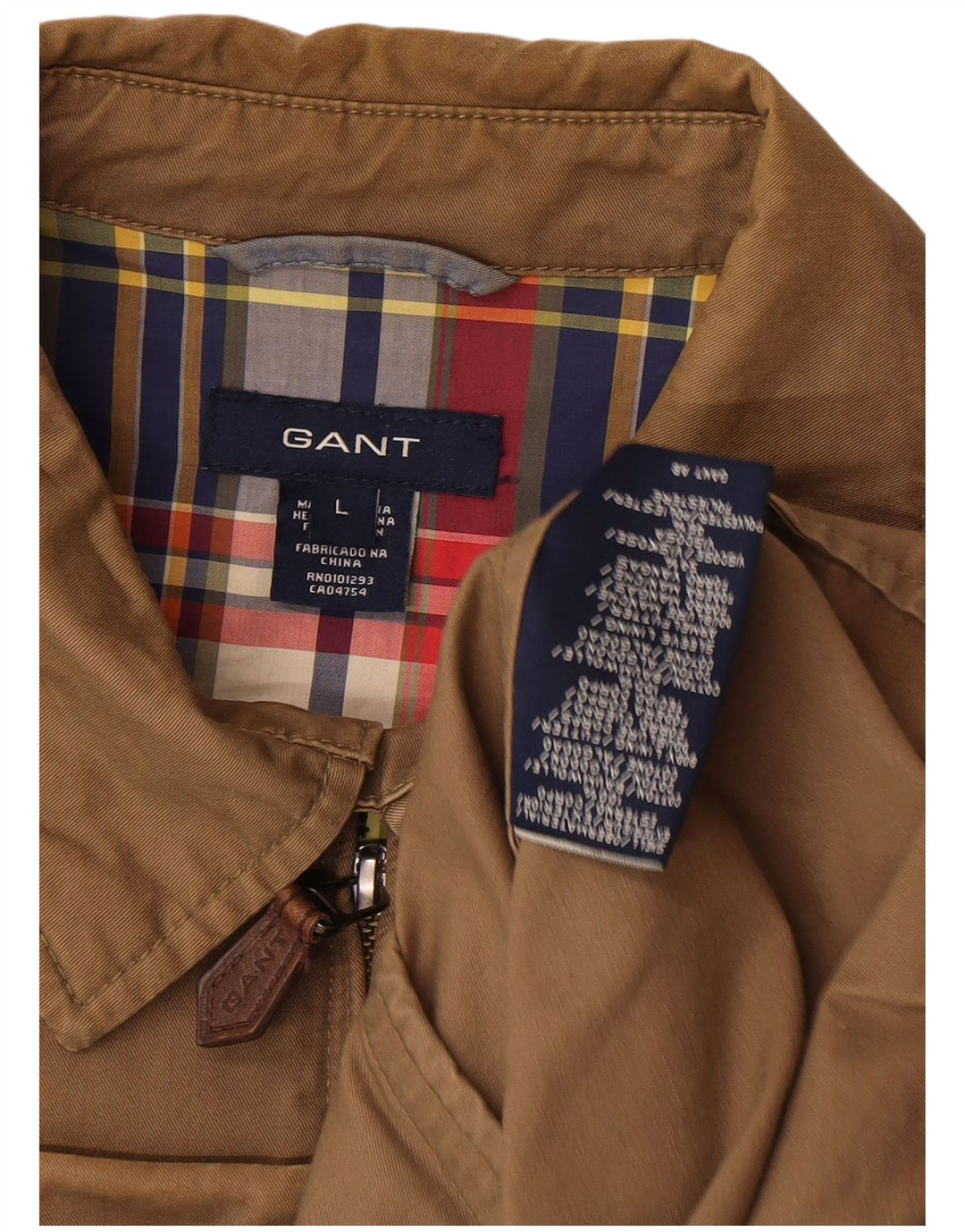 Gant Bomber Jacket pentru bărbați UK 40, mare, maro, bumbac