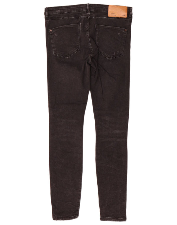 Blugi skinny distressed pentru femei Zara EU 38 Mici L28 L28 Negri