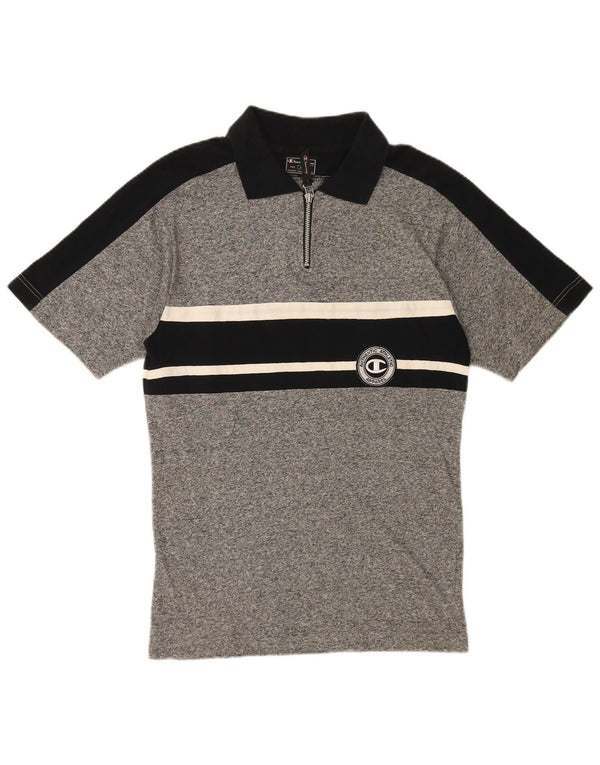 Tricou polo Champion pentru bărbați, gri mic, bloc de culoare