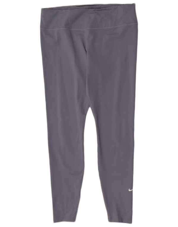 Leggings pentru femei Nike UK 18 XL, albastru, poliester sport