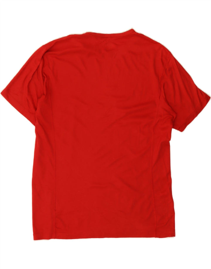 NIKE Mens T-Shirt Top Medium Red Polyester Vintage Nike and Second-Hand Nike from Messina Hembry 