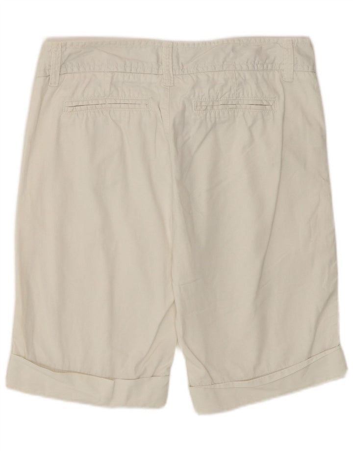 Pantaloni scurți chino pentru femei Benetton IT 42 Medium W30 Bumbac alb